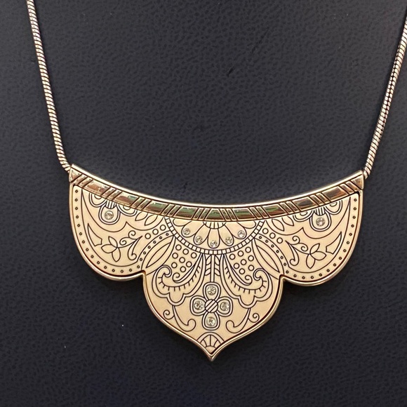 Retired BRIGHTON Casablanca Palace Reversible Silvertone Short Collar Necklace - Picture 7 of 15